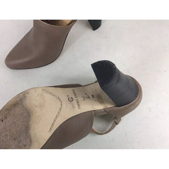 Corso Como Leather Heels Sandals Womens 9 - Picture 5 of 8